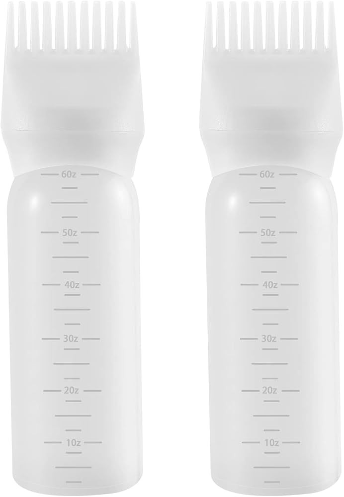 Pimoys Botella aplicadora de peine de raíz, 6 onzas, aplicador de aceite para el cabello, paquet... | Amazon (US)