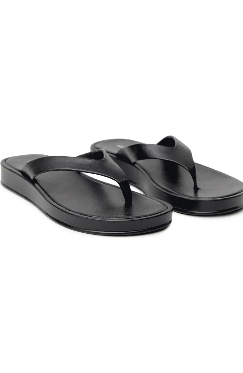 Leather Platform Wedge Flip Flop (Women) | Nordstrom