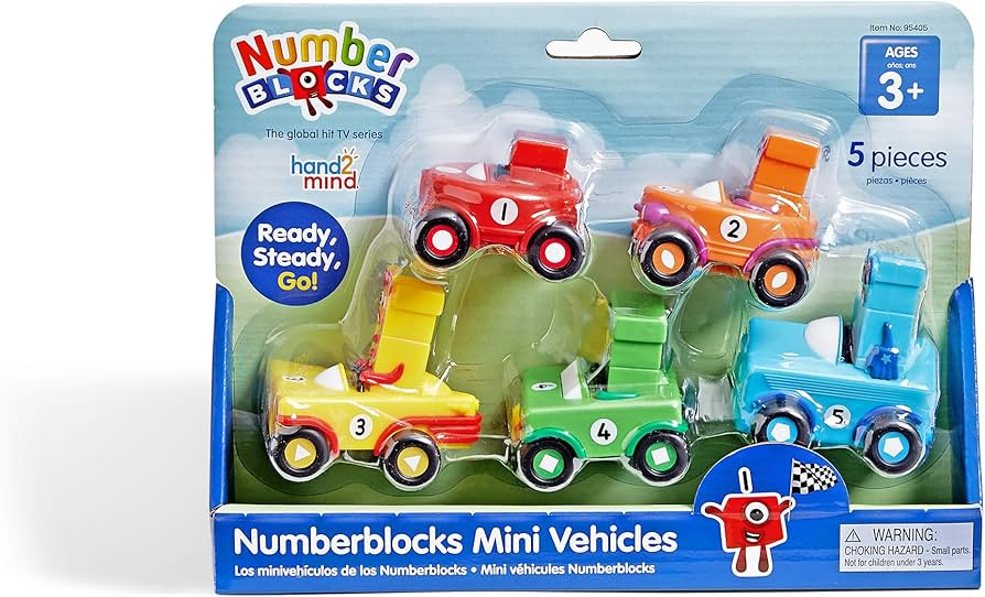 hand2mind Numberblocks Mini Vehicles, Race Car Toys, Toy Vehicle Playsets, Play Figure Playsets, ... | Amazon (US)