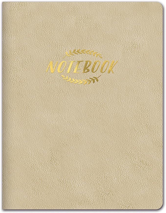 Studio Oh! Large Leatheresque Classic Journal Notebook, Gold | Amazon (US)