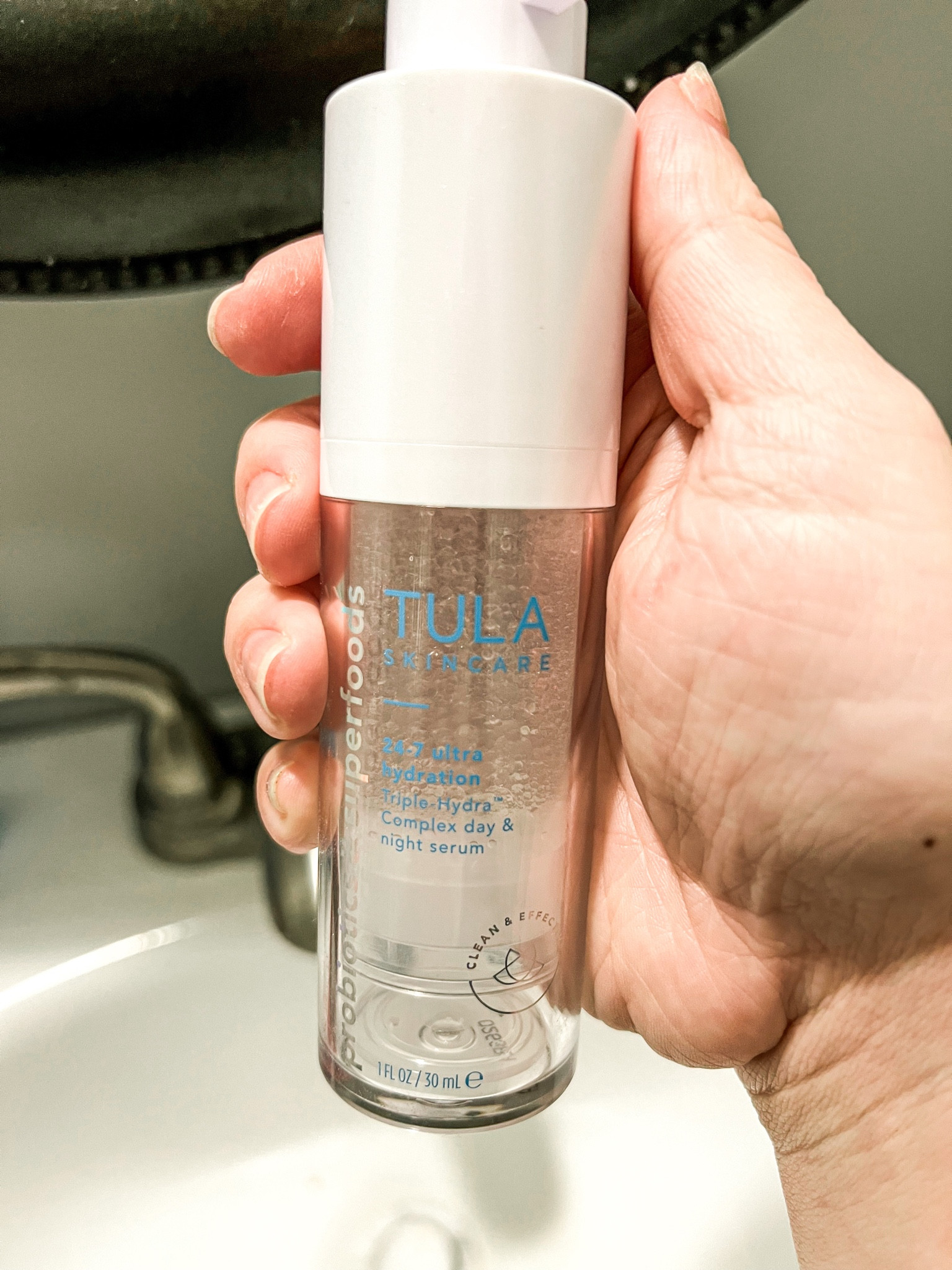 New skincare must have - tula’s 24/7 ultra hydration serum . Use my code ourtinynest at checkout for a discount 

#LTKunder50 #LTKbeauty #LTKunder100