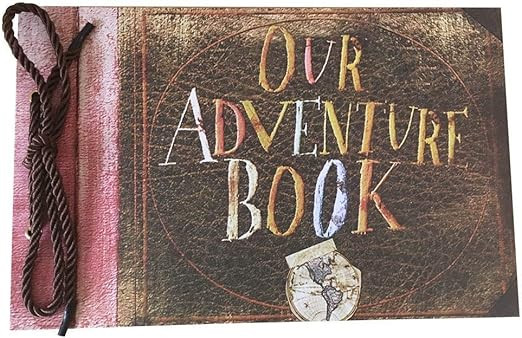 LINKEDWIN Our Adventure Book, Pixar Up Themed Scrapbook with Movie Postcards, Wedding and Anniver... | Amazon (US)