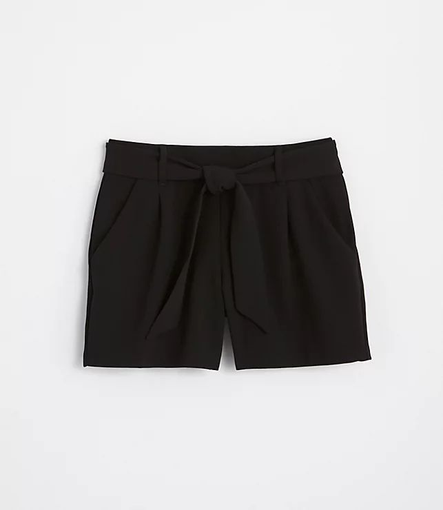 Petite Tie Waist Fluid Shorts | LOFT
