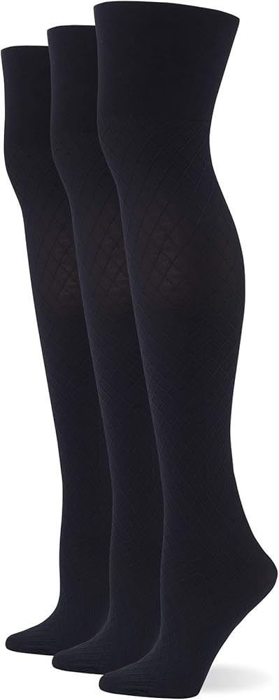 No nonsense womens Great Shapes Diamond Texture Control Top Tights | Amazon (US)