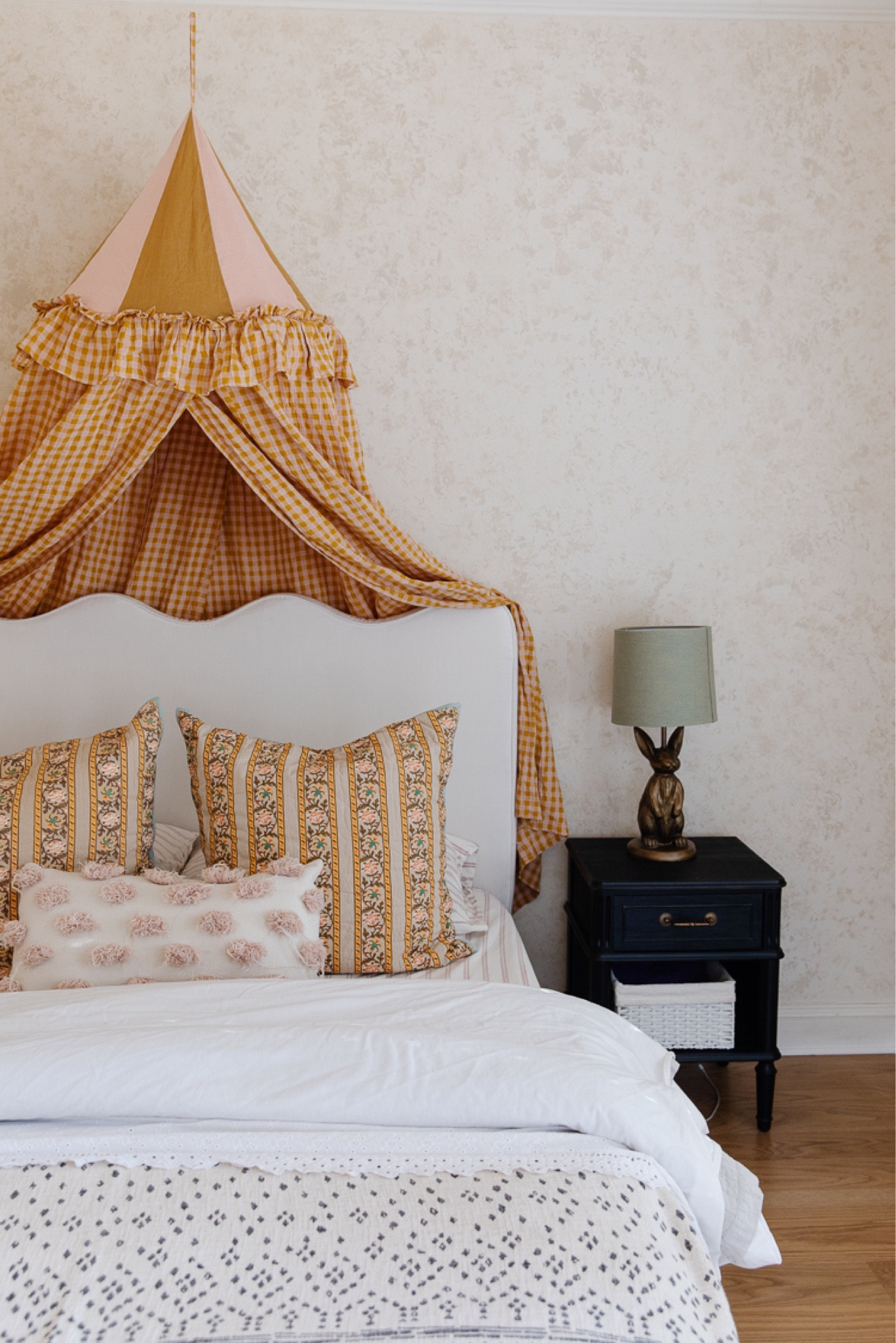 It’s amazing how much a headboard can change a room!

Faye’s room, headboard, bed, canopy, nightstand, bunny lamp

#LTKkids #LTKstyletip #LTKhome