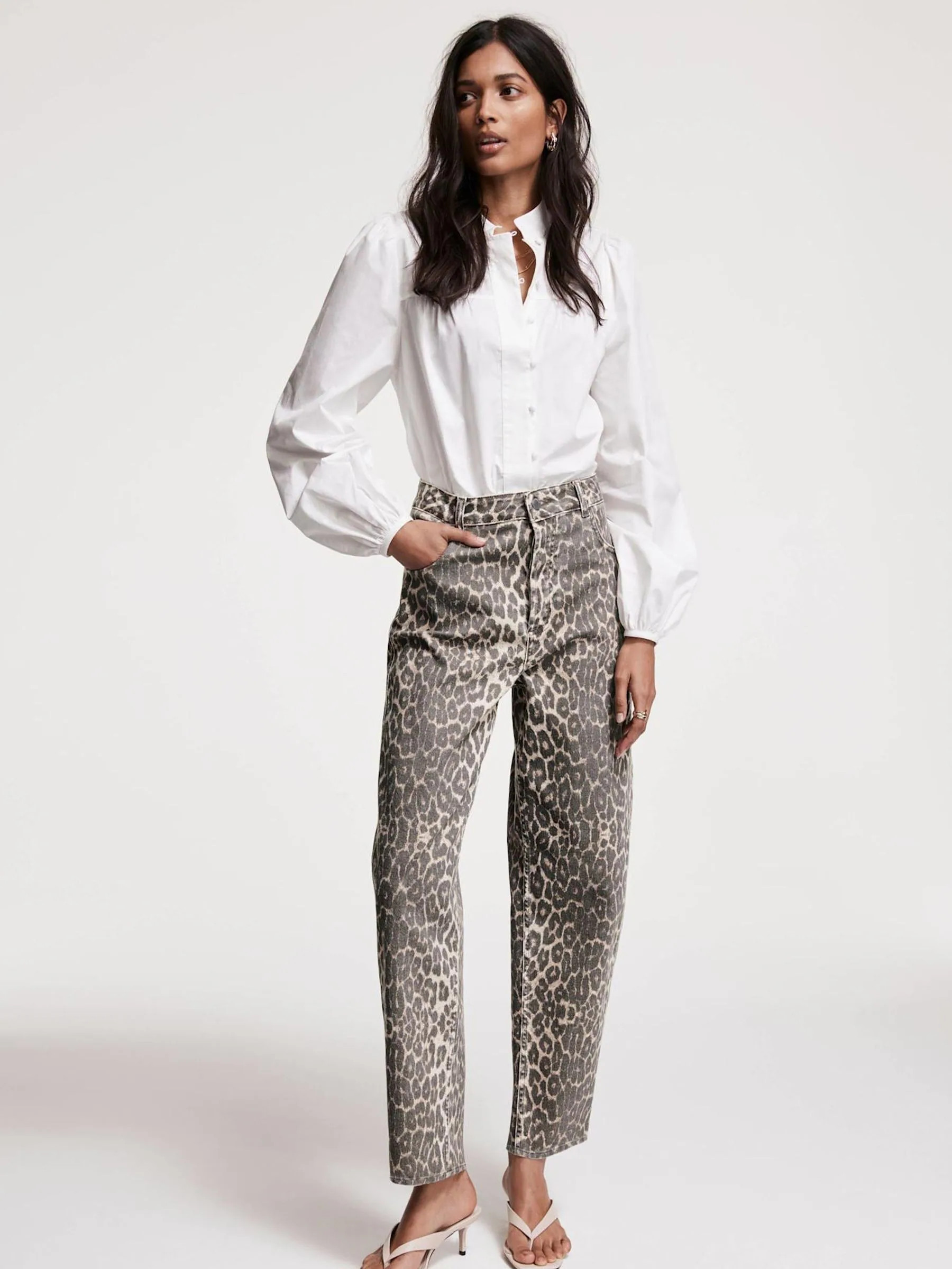 Buy Mint Velvet Leopard Leopard Print Tapered Jeans from Next Ireland | Next EU