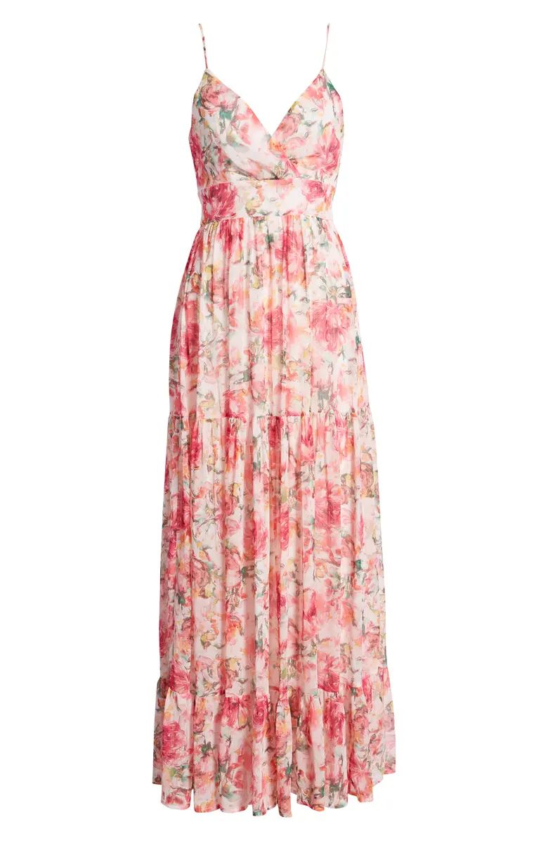 Floral Print Chiffon Maxi Dress | Nordstrom