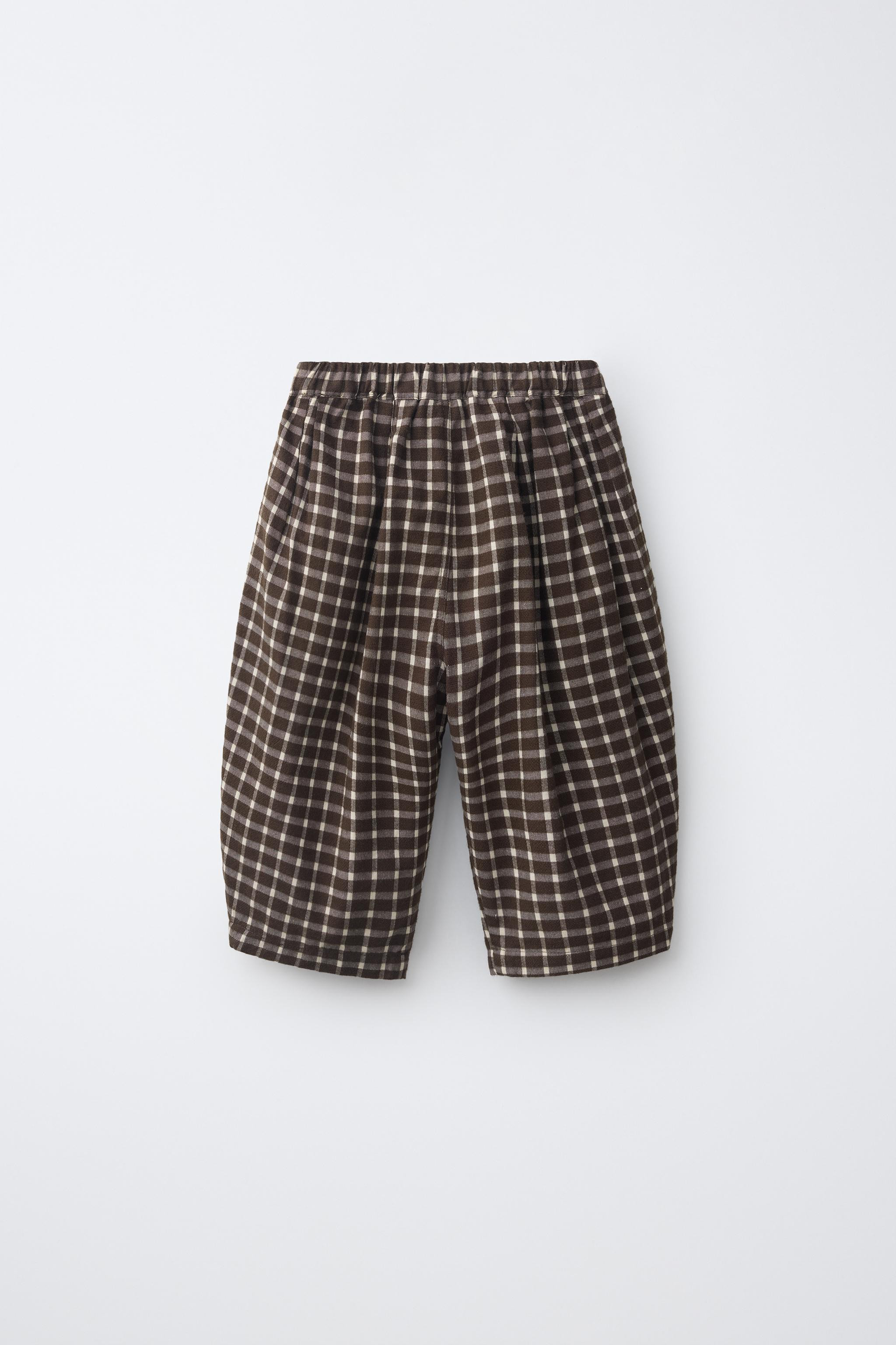 PLAID BAGGY PANTS | Zara US