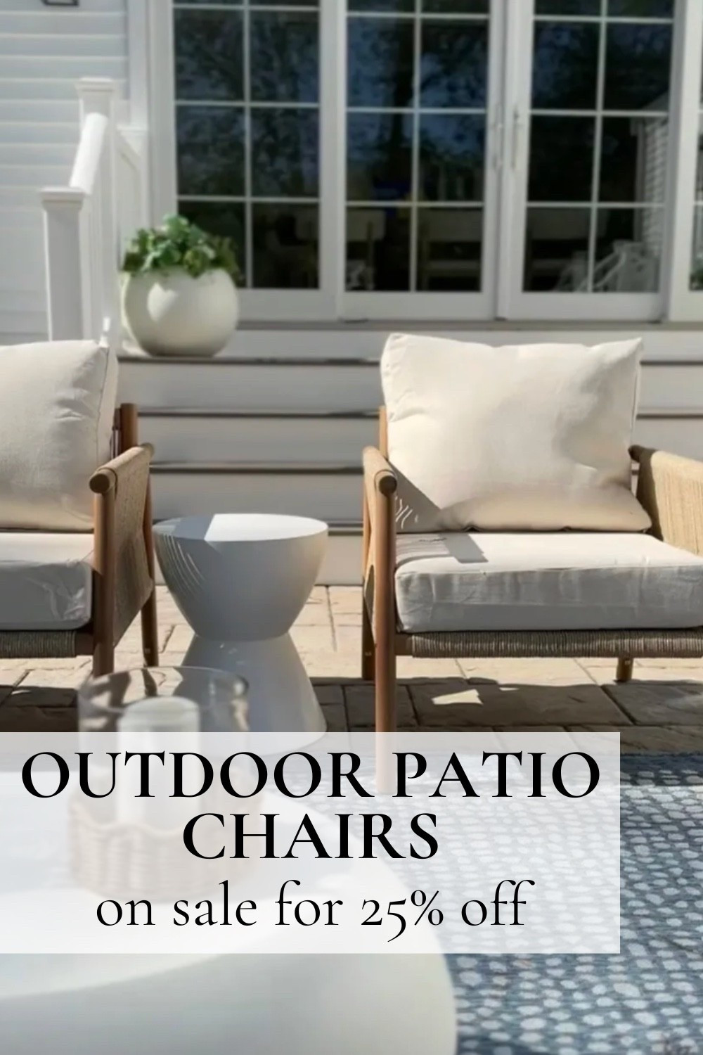 Woven outdoor patio chairs are on sale for 25% off from Wayfair!

#LTKHome #LTKSaleAlert #LTKSeasonal