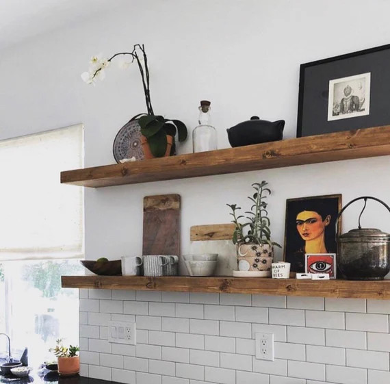 Floating Shelves 8 inch depth (Lead time 3-4 weeks) | Etsy (US)