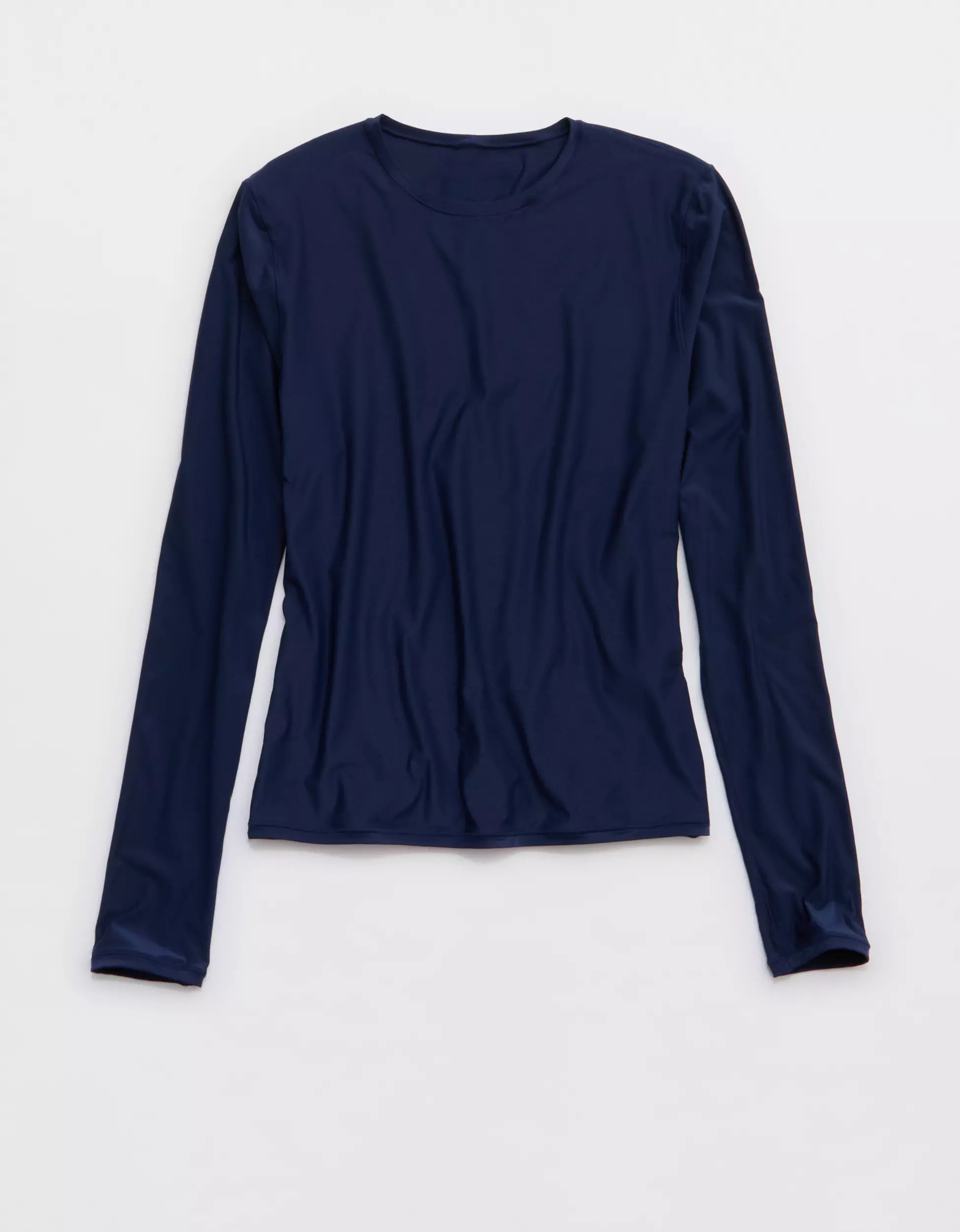 SMOOTHEZ Long Sleeve Crew T-Shirt | Aerie