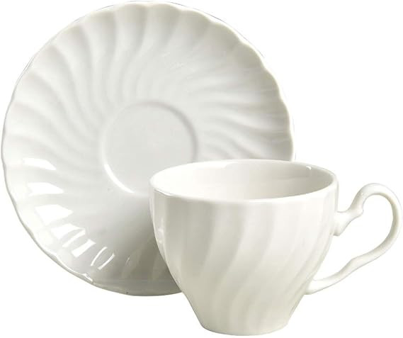 Johnson Bros. Regency White Cups & Saucers | Amazon (US)