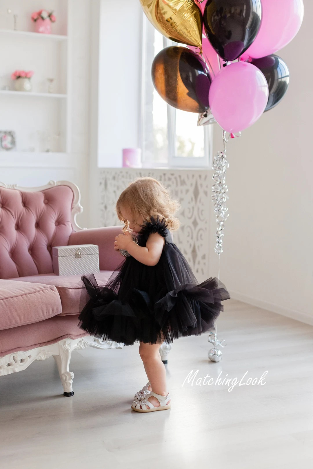 Black Flower Girl Dress Black Toddler Tulle Dress Black - Etsy | Etsy (US)