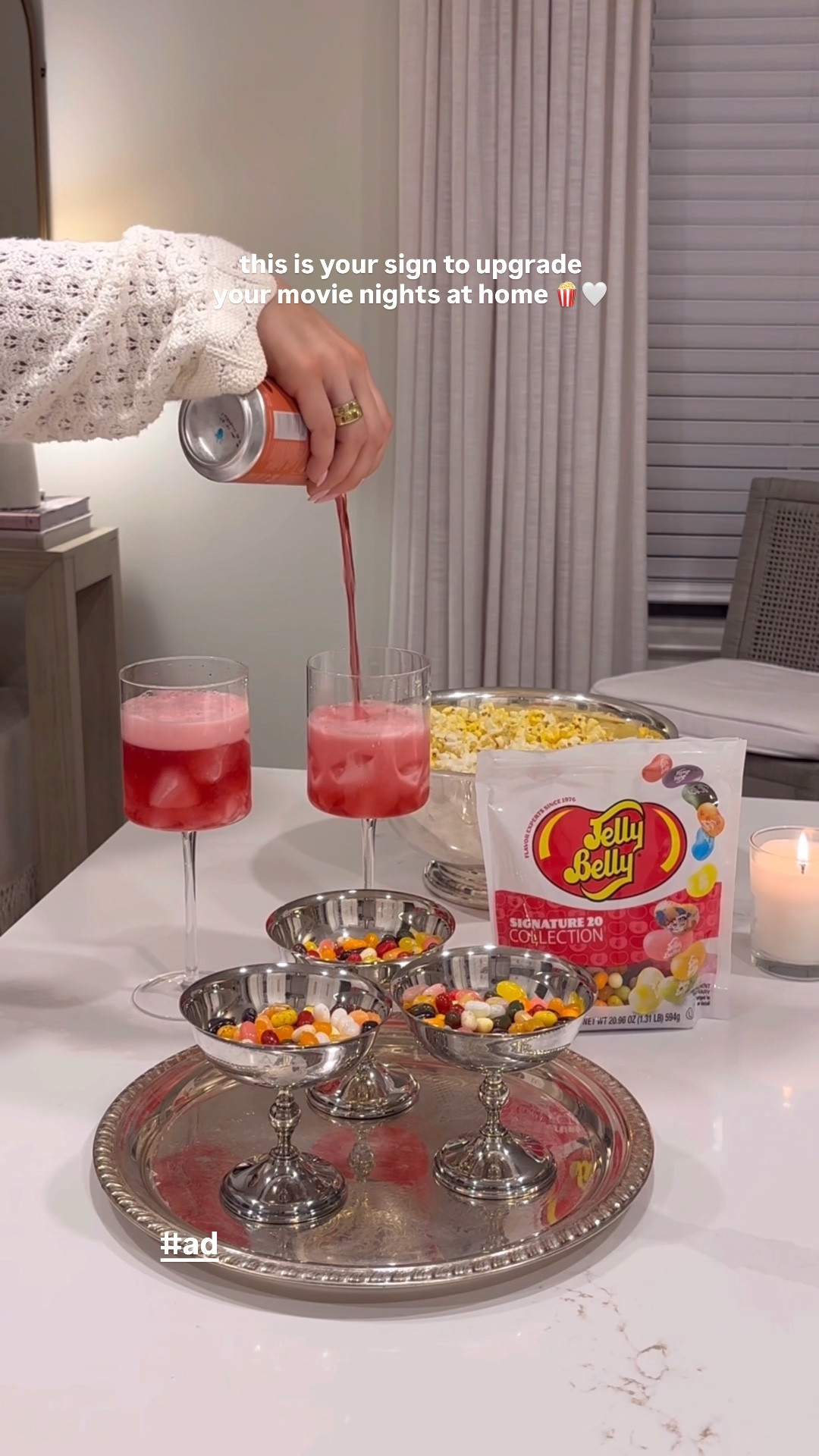 #ad Movie night essentials 🫶🏼 These @jellybellycandyco flavors make the night so much more fun (and taste SO real!!) You can grab them at @target and shop them below! 🩷👏🏼 #TargetPartner #Target #JellyBelly #JellyBean #candy @shop.ltk #liketkit