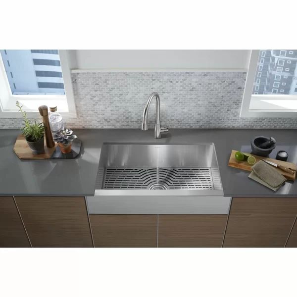 20243-PC-NA Ludington Apron Front Kitchen Sink with Accessories | Wayfair North America