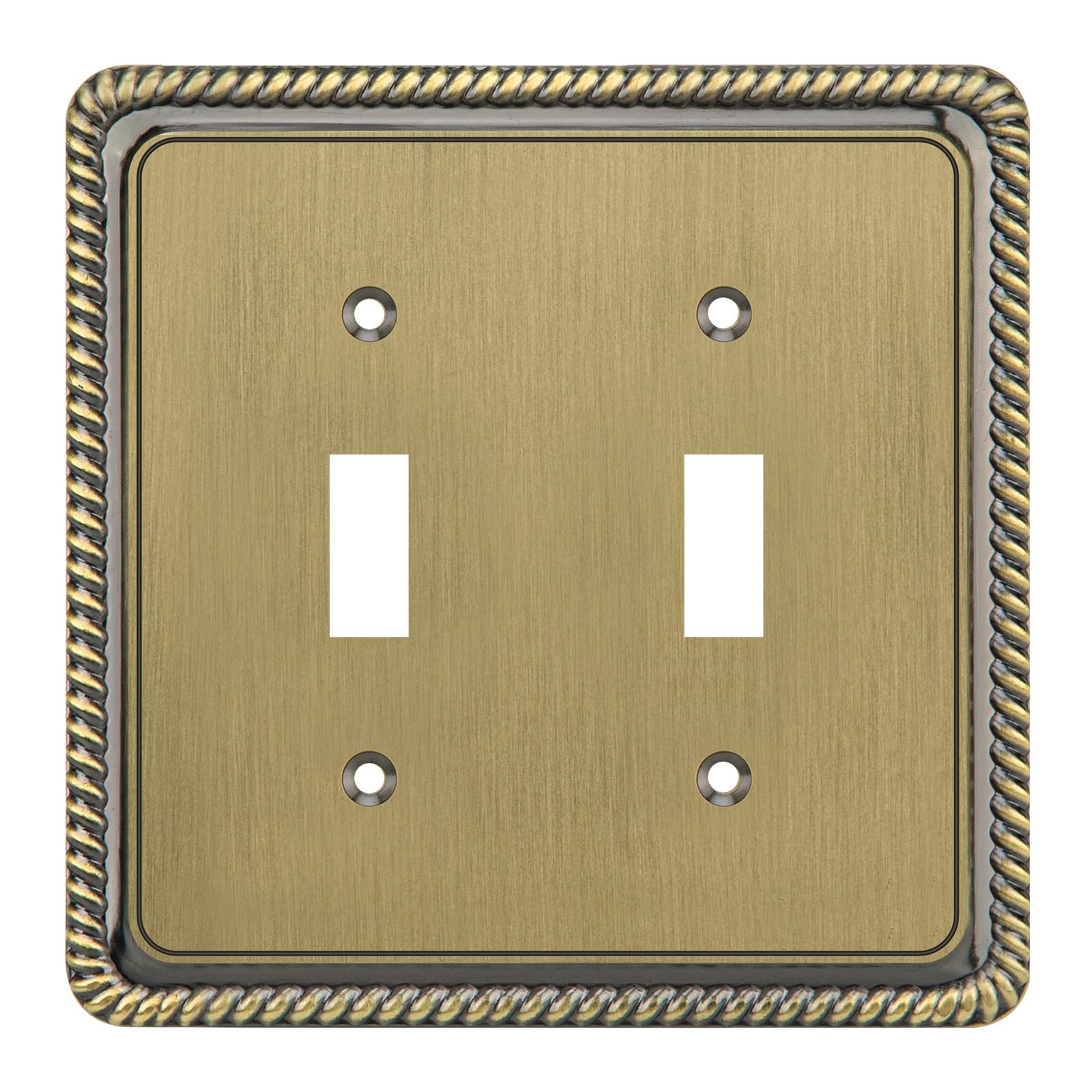 Henne Bery Rope Edge Decorative Wall Plate Switch Plate Outlet Cover (Single Toggle, 2 Pack, Anti... | Amazon (US)