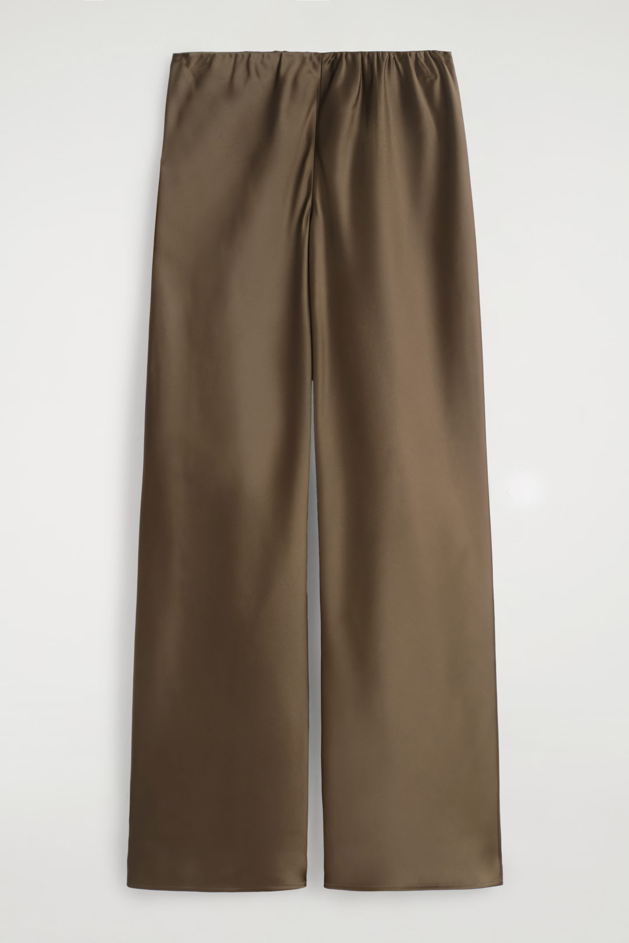SATIN WIDE-LEG TROUSERS - BROWN | COS GB | COS UK