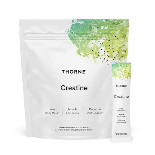 THORNE Creatine - Micronized Creatine Monohydrate Powder - Support for Muscles & Cognitive Function* - for Women & Men - Unflavored - NSF Certified for Sport - 5 g per Serving - 30 Servings | Amazon (US)