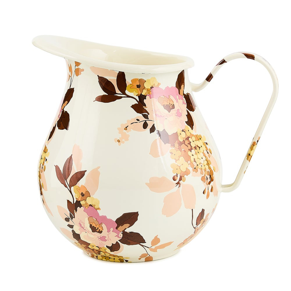 Wild Rose White Pitcher | MacKenzie-Childs