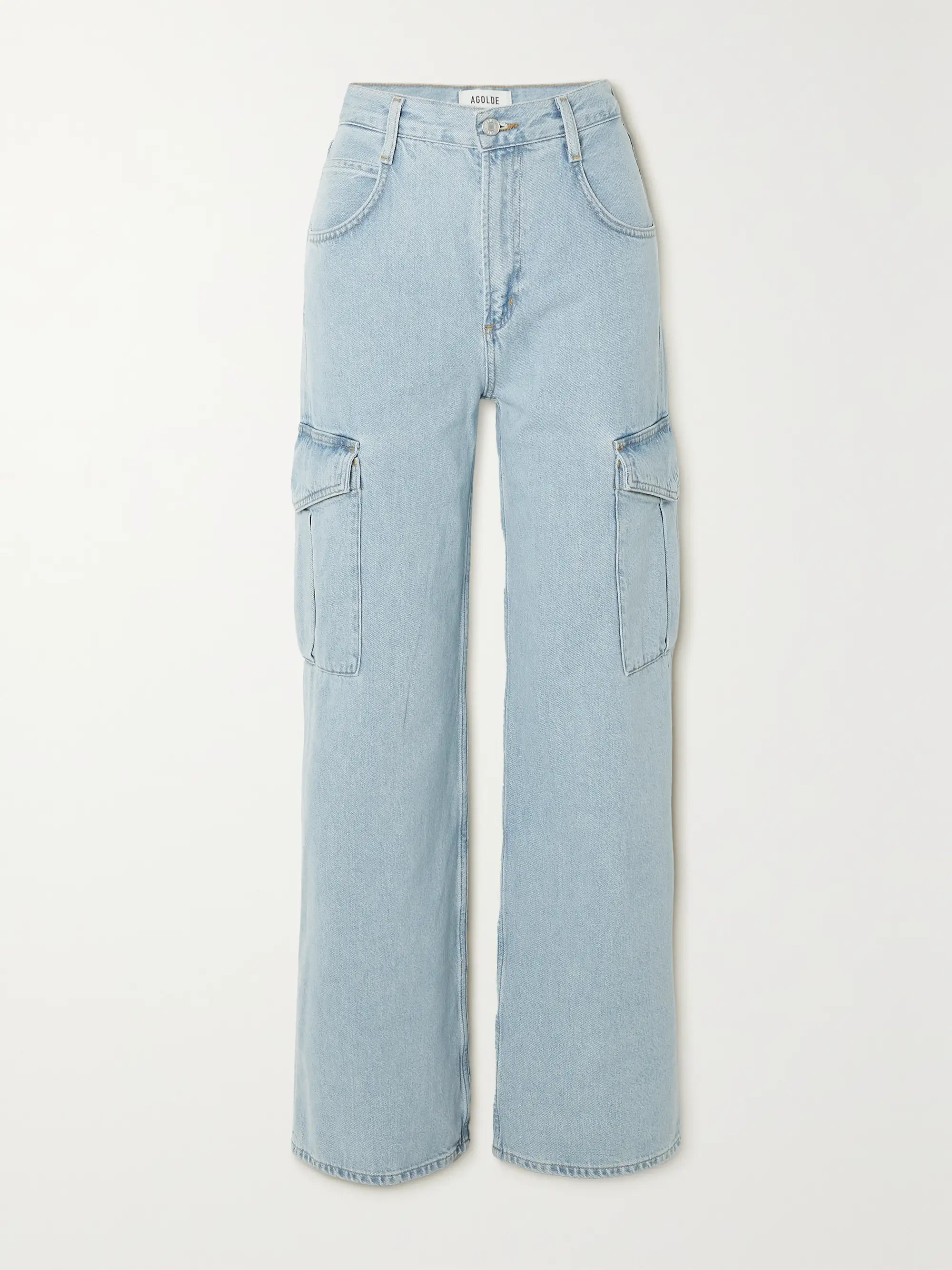 + NET SUSTAIN Minka high-rise wide-leg organic cargo jeans | NET-A-PORTER (US)