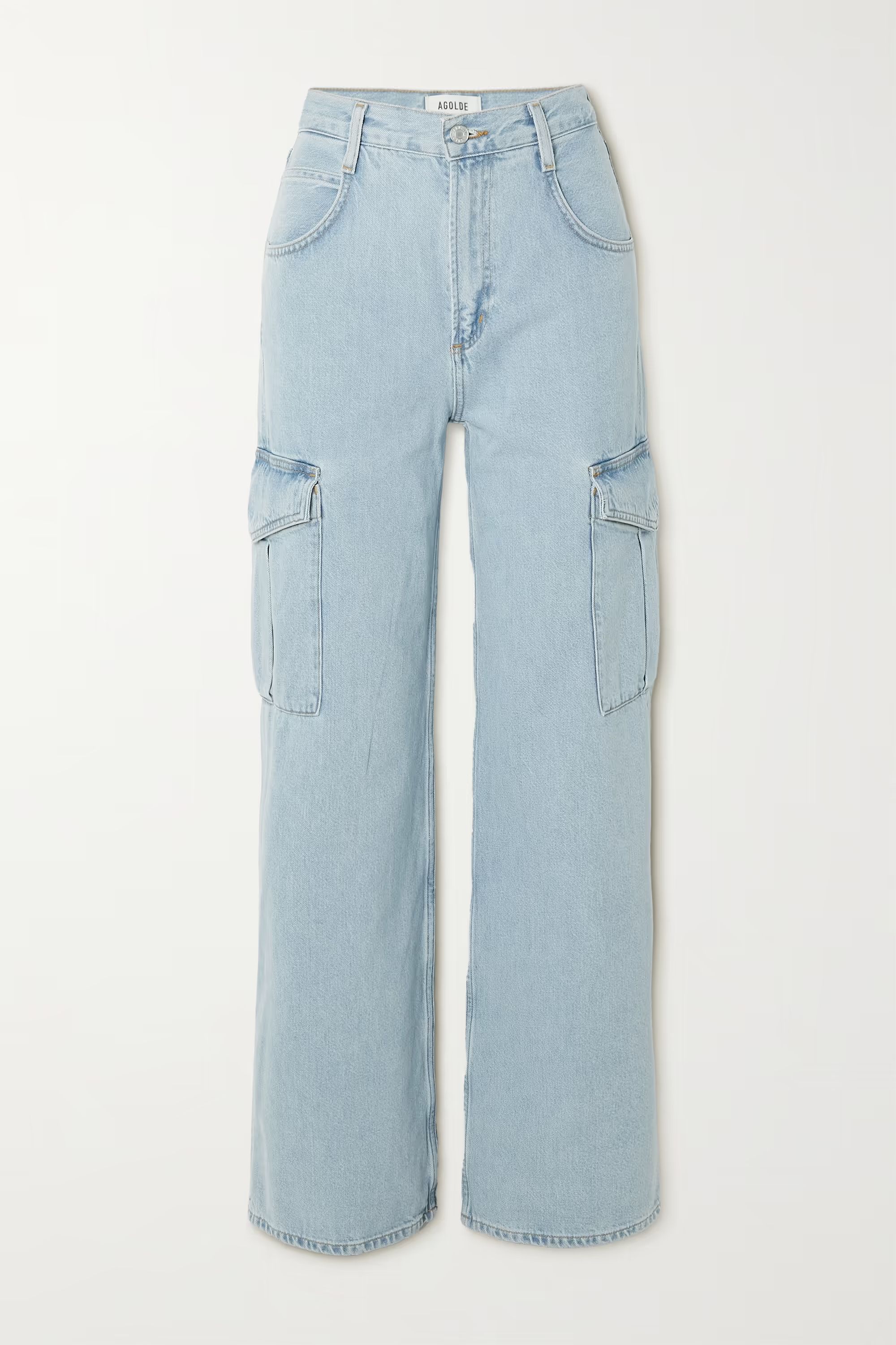+ NET SUSTAIN Minka high-rise wide-leg organic cargo jeans | NET-A-PORTER (US)