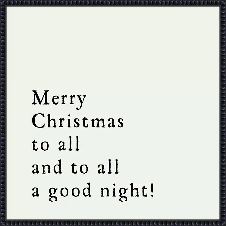 Merry Christmas to All Framed Canvas Art Print | Kirklands Home | Kirklands