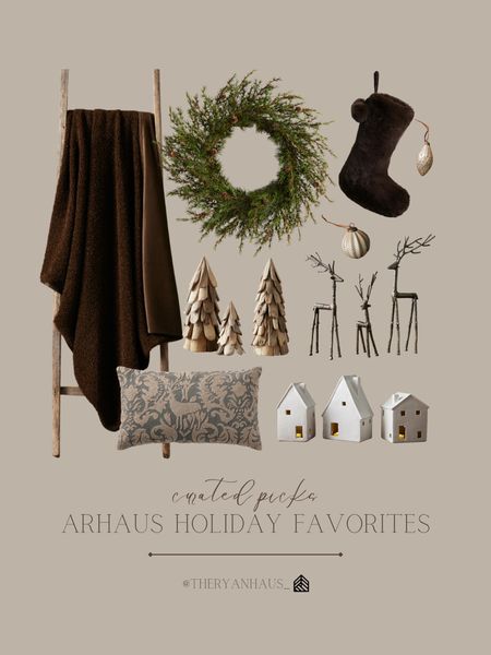 Arhaus holiday home decor! If you’re looking for neutral, seasonal pieces that can be kept out from the beginning of the winter season through the holidays, these finds are perfect! Very timeless and beautiful!
-LTK Holiday
-LTK Home
-Home Decor 
-Christmas Decor
-Holiday Decor 
-Christmas Wreath
-Christmas Tree
-Throw pillows
-Throw Blanket
-Christmas Ornaments 
-Christmas Decor

#LTKHoliday
