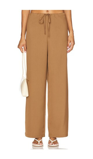 Amelie Teje Costera Pant in Tan. - size S | Revolve Clothing (Global)
