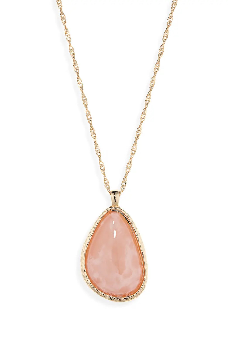 Classic Color Stone Pendant Necklace (Women) | Nordstromrack | Nordstrom Rack