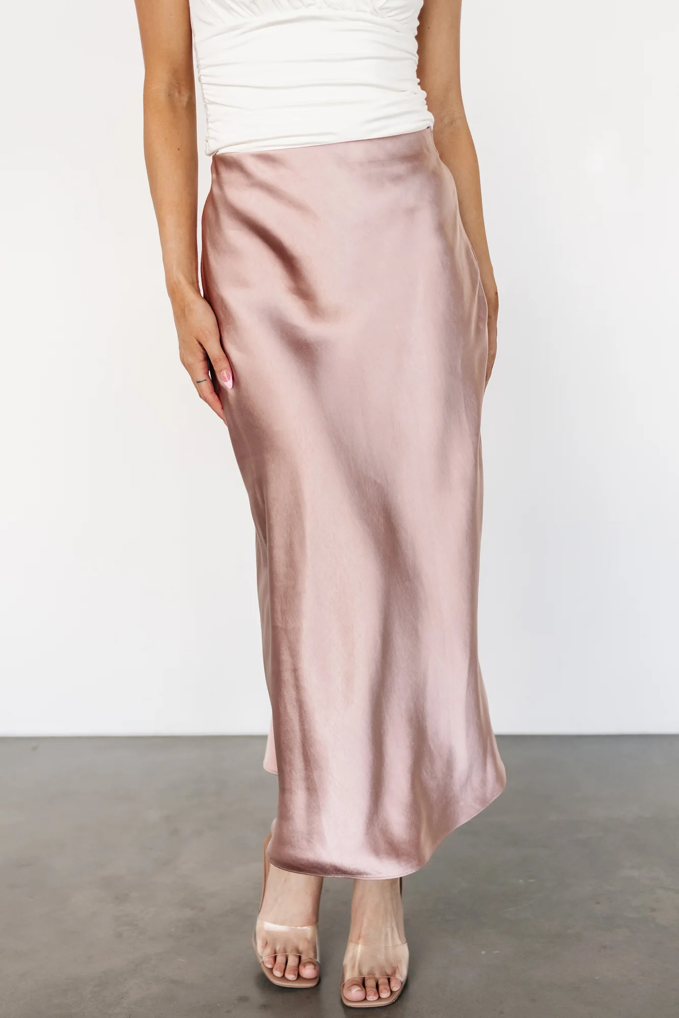 Celeste Satin Midi Skirt | Baltic Born