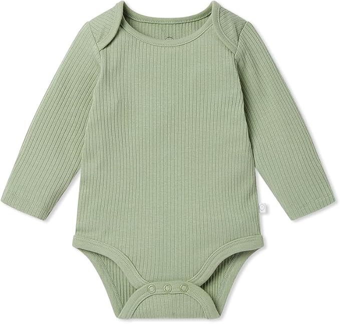 MORI Baby Unisex Long Sleeve Bodysuit Viscose from Bamboo and Organic Cotton - Comfortable Toddle... | Amazon (US)