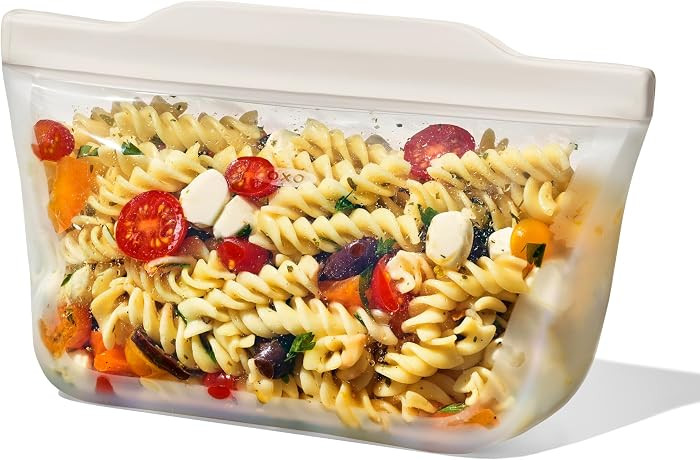 OXO Good Grips Silicone Reusable Bag – Stand-Up Quart (32 oz) - Oat | Amazon (US)