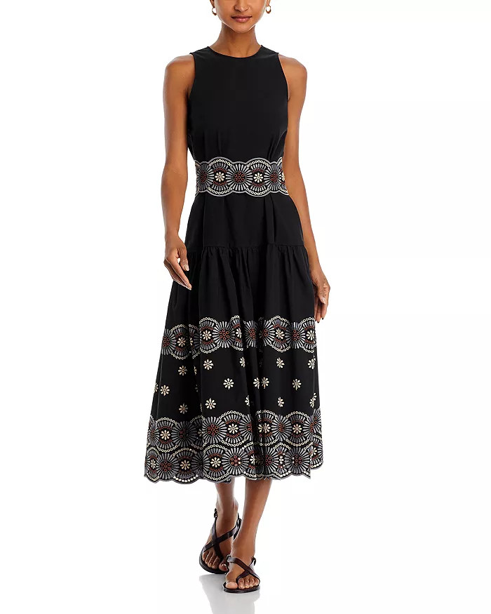 Alais Embroidered Midi Dress | Bloomingdale's (US)