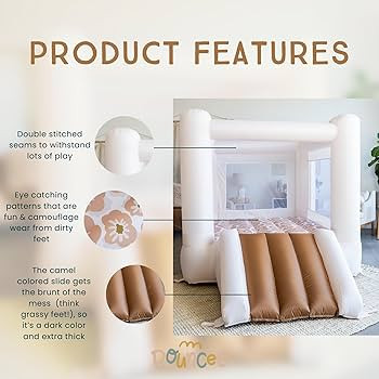 Bouncee House in Bloom - Outdoor & Indoor Bounce House with Slide - Pink Bounce House for Kids 3-... | Amazon (US)