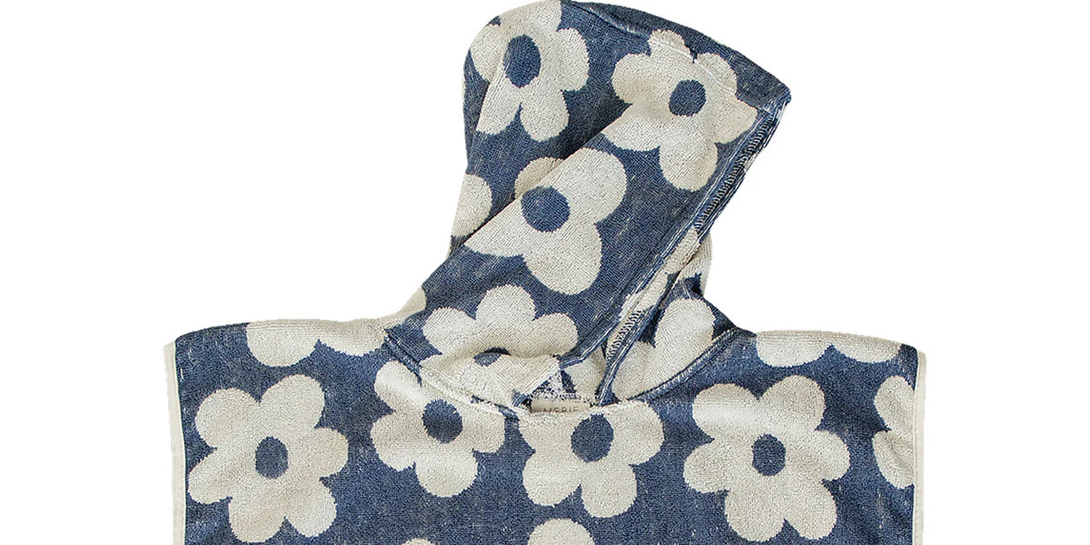 Floral Organic Cotton Beach Poncho | Mebie Baby