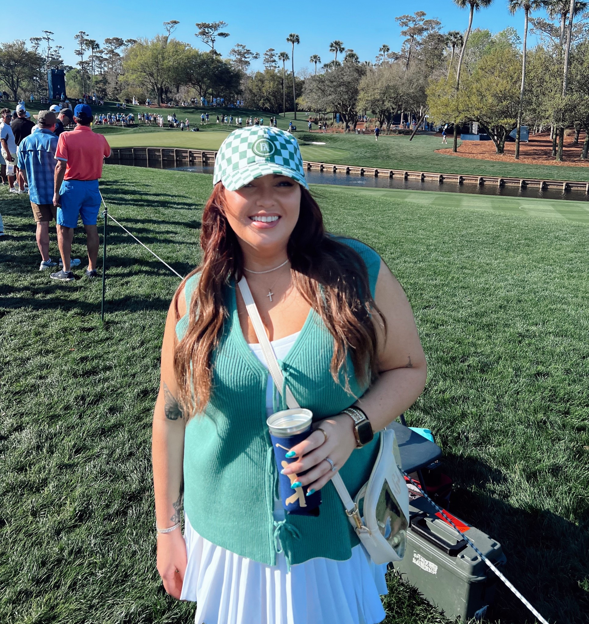 Hat is from Fore All! Use code “kaylaginn15” to save! 
