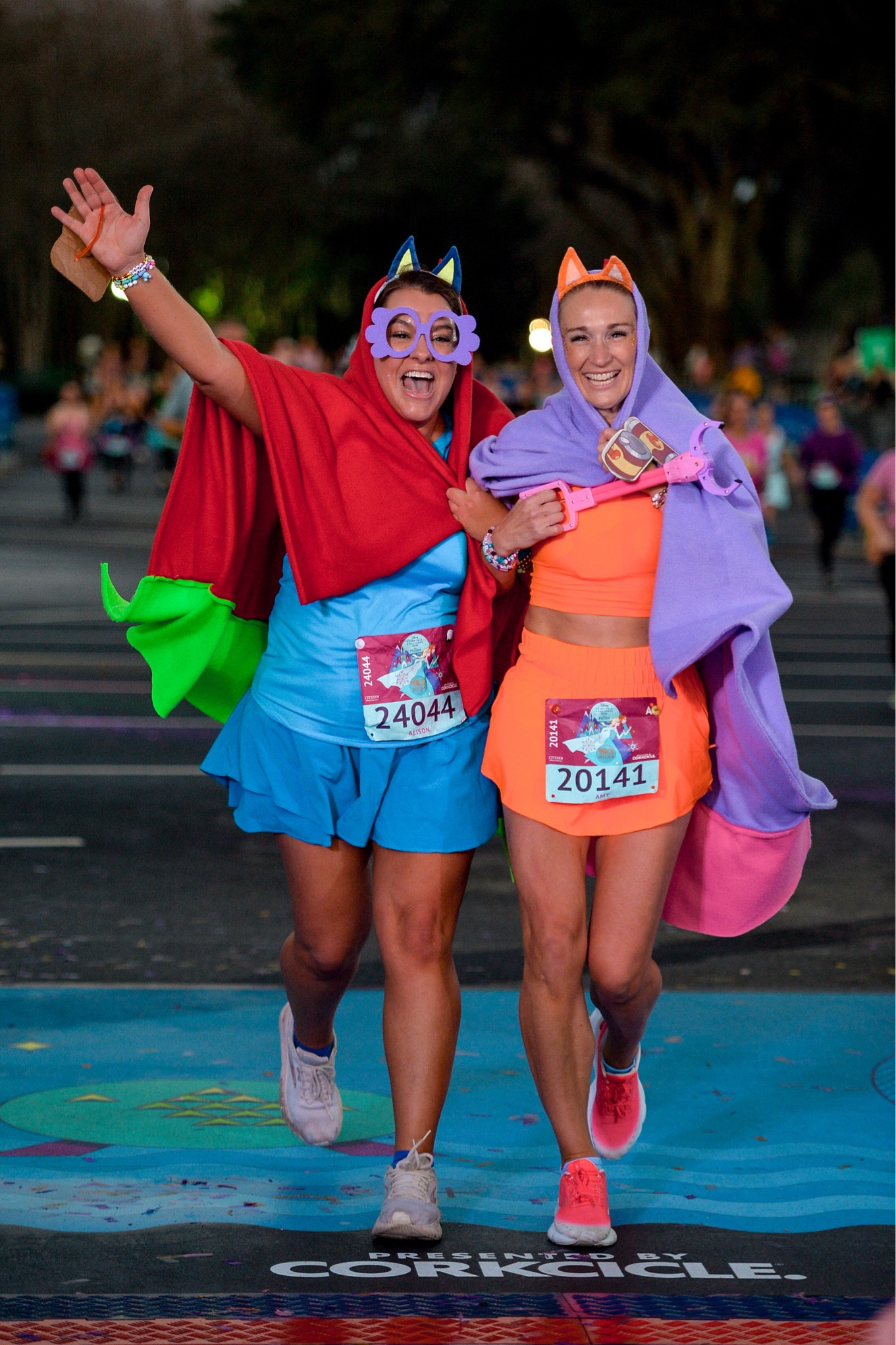 Bluey and Bingo Grannies costume ideas!

We ran as grannies and had a blast. You can easily make these blankets with fleece fabric. 1 yard of red and purple and 1/4 yard of green and pink!

Everything else is tagged! 

#LTKfitness #LTKfindsunder50