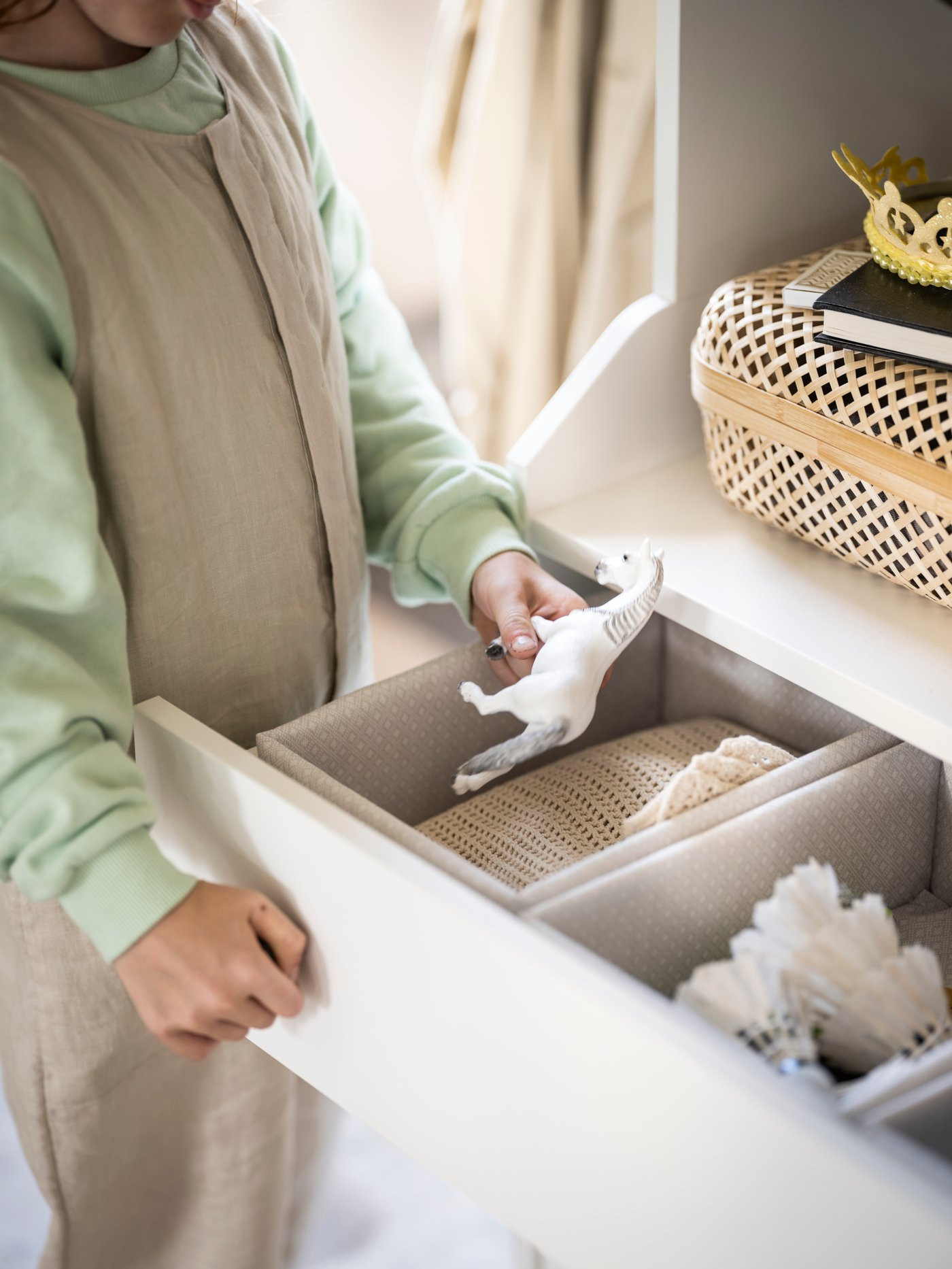 IKEA BAXNA organizer, gray/white, 7 ¾x10 ¼x4 | IKEA US