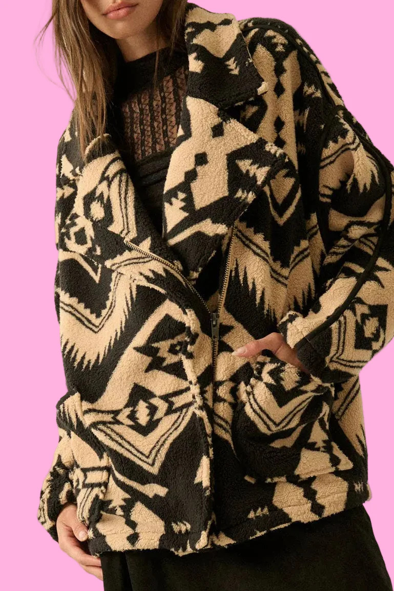 The Lindsey Sherpa Fleece Jacket | Teggy French