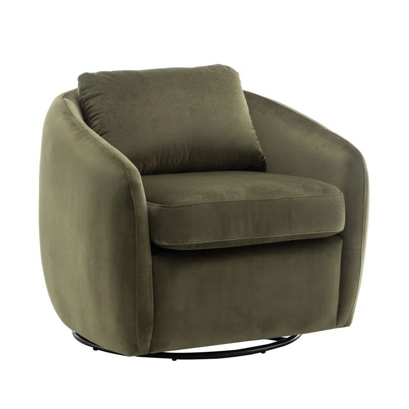 Balvir Upholstered Swivel Barrel Chair | Wayfair North America