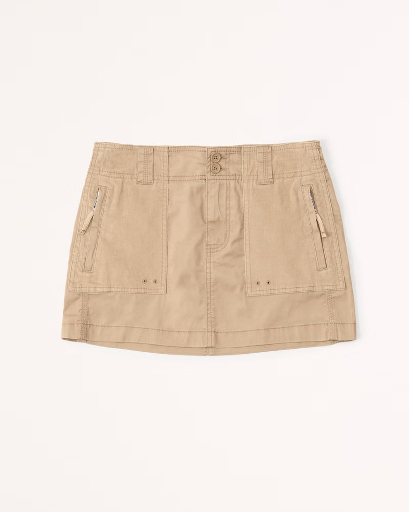 Women's 2000s Mixed Fabric Micro Mini Skirt | Women's Bottoms | Abercrombie.com | Abercrombie & Fitch (US)