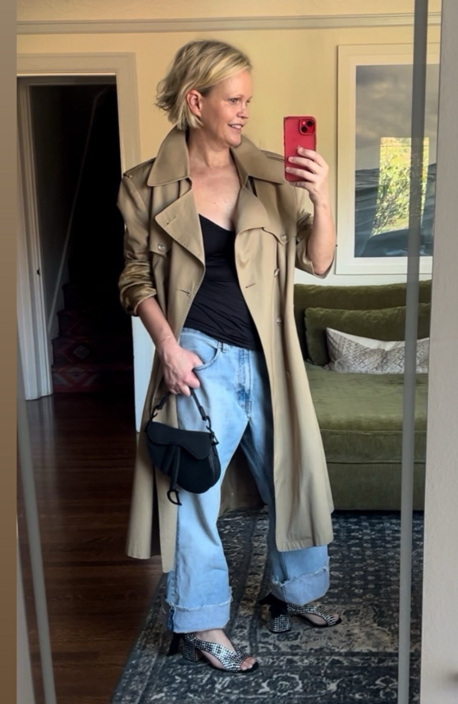 Shoes are Nomasei 

Jeans vintage linked same style 
Trench vintage from my Dad 