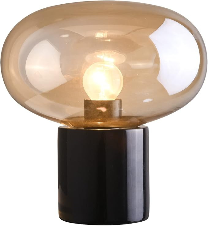 Lamps for Living Room Table Top Simple Marble Glass Nightstand Lamps Art Deco Bedside Modern Tabl... | Amazon (US)