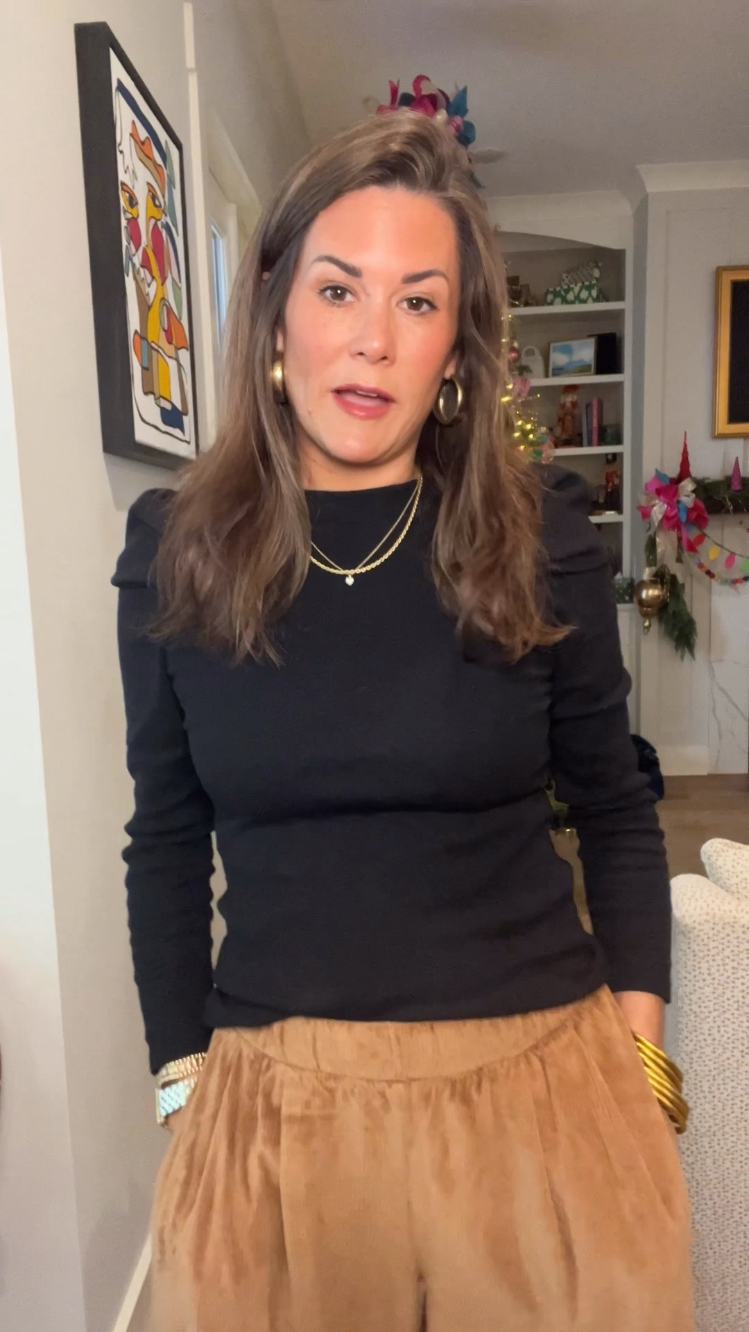 New pants who dis!? Black Friday deal talked me right into these palazzo pants. I love them! This top is a new staple for me! 

#LTKdayinmylife #LTKmomlife #LTKFindsUnder50