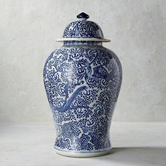 Blue Ming Tall Ginger Jar | Frontgate | Frontgate