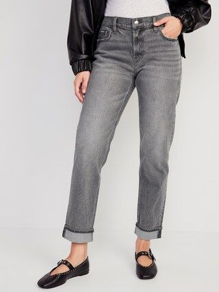 Mid-Rise Boyfriend Jeans for Women | Old Navy (US)
