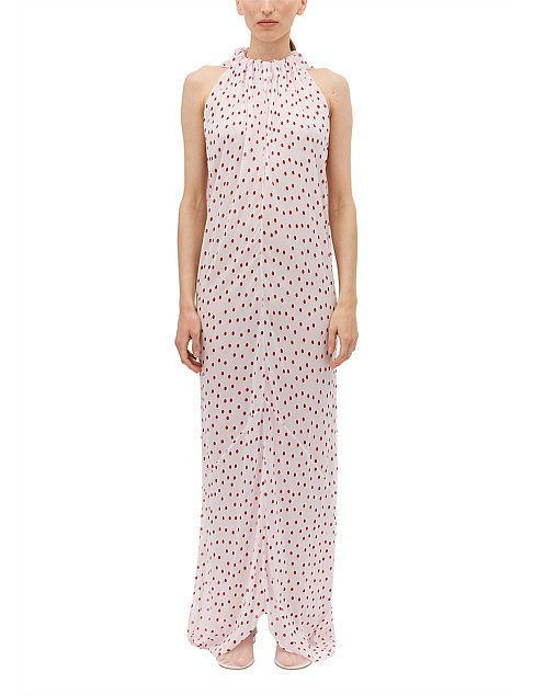 Bianca Spender Red Polka Dot Chiffon Current Dress | David Jones | David Jones (Australia & New Zealand)