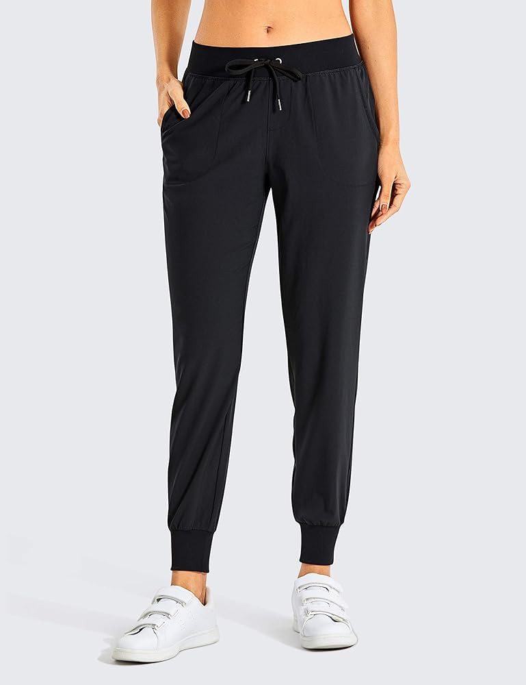 CRZ YOGA Women's Lightweight Workout Joggers 27.5" - Travel Casual Outdoor Running Athletic Track Hi | Amazon (US)
