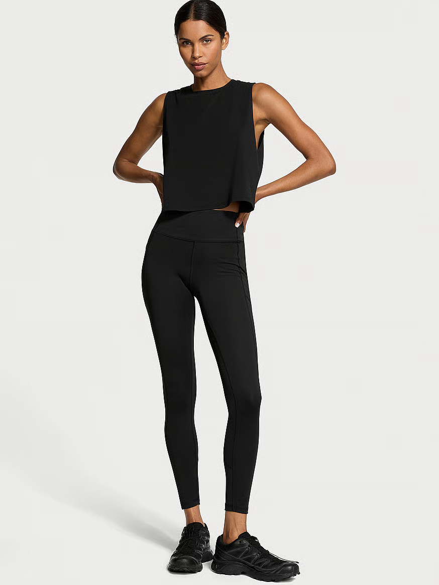 Buy VSX Essential High-Rise Pocket Legging, Black - Order Bottoms online - PINK US | Victoria's Secret (US / CA )