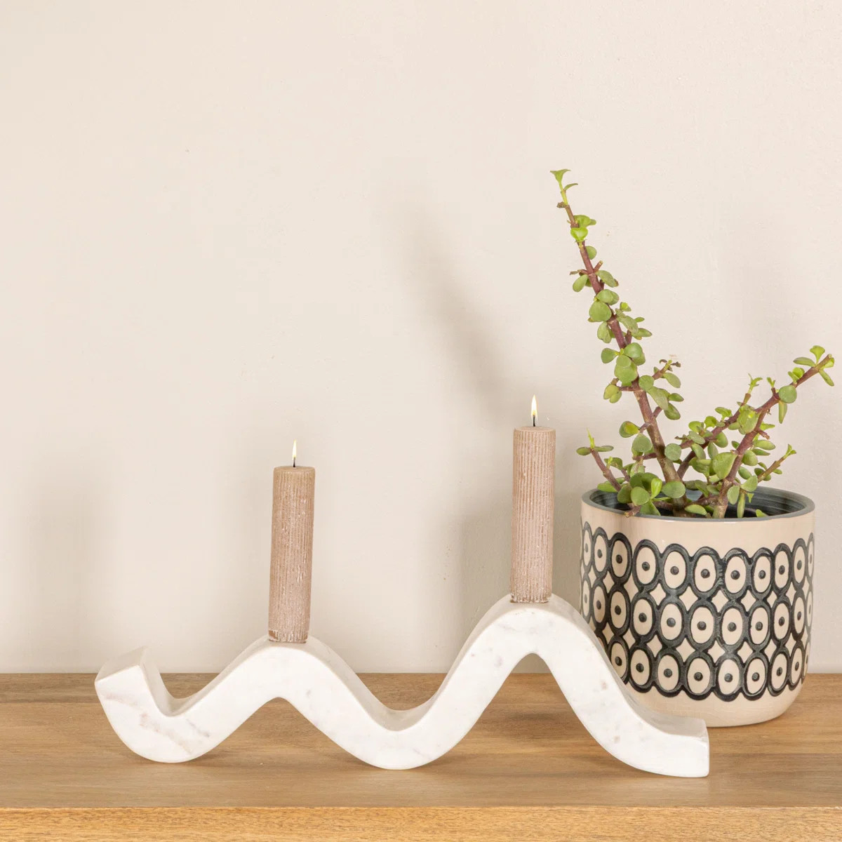 2" Marble Tabletop Candelabra | Joss & Main